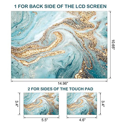 DINKY Laptop Skin Sticker Decal, 12" 13" 13.3" 14" 15" 15.4" 15.6 inch Laptop Universal Reusable Vinyl Skin Stickers Cover Art Decal Notebook PC Personalized Protector-Blue Sand River - color: Blue Sand River