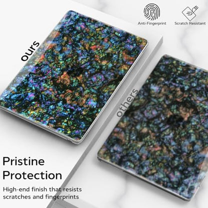 B BELK Compatible with MacBook Air 13 inch Case M5 2026-2022 M4 M3 M2 A3449 A3240 A3113 A2681, Plastic Hard Shell+Keyboard Cover+Screen Protector for MacBook Air 13.6 inch Case, Shiny Abalone Pearl - color: Shiny Abalone Pearl