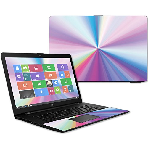 MightySkins Skin Compatible with HP 17t Laptop 17.3" (2017) - Rainbow Zoom | Protective, Durable, and Unique Vinyl Decal wrap Cover | Easy to Apply, Remove, and Change Styles | Made in The USA - color: Rainbow Zoom