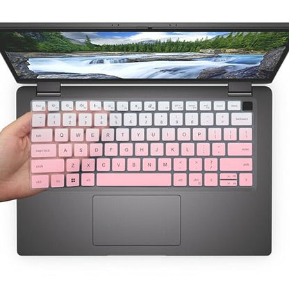 Keyboard Cover for Dell Latitude 3440 5420 5430 5431 5440 5450 7410 7420 7430 7440 7450 9420 9430 14", Dell Latitude 7520 9510 9520 15.6" Laptop, Dell Latitude 14 Keyboard Protector Cover (OmbrePink) - color: OmbrePink