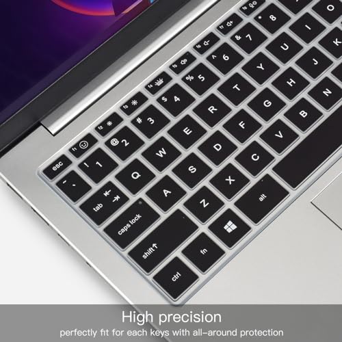 Keyboard Cover for 2023 14" HP Envy 2-in-1 14t-es000 14-es0013dx 14-es0033dx, HP 14" Laptop 14-ep 14-em 14t-ep000 14z-em000 14-ep000 14-ep0097nr 14-ep0145cl 14-em0047nr Keyboard Skin, Black - color: Black