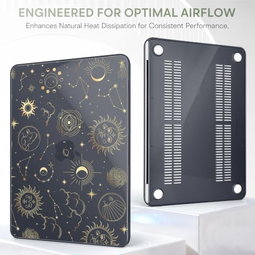 Compatible with MacBook Neo 13 inch (2026 Release A3404) (A18 Pro) with Liquid Retina Display, Printed Slim Protective Case with Screen Protector & Keybaord Cover, Constellations - color: Constellations