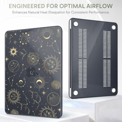Compatible with MacBook Neo 13 inch (2026 Release A3404) (A18 Pro) with Liquid Retina Display, Printed Slim Protective Case with Screen Protector & Keybaord Cover, Constellations - color: Constellations