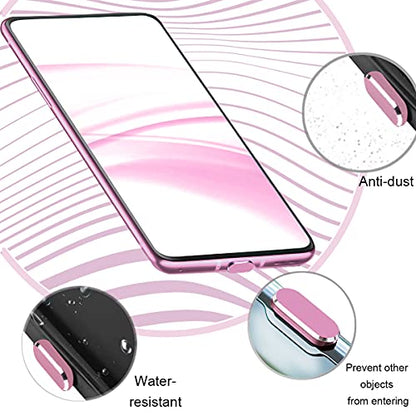 USB C Dust Plugs Charging Port Cover Caps, 2 PCS (Pink) | Cable Protectors Included, Compatible with iPhone 17 16 15 Pro Max - color: Pink