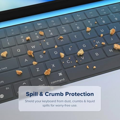 JCPal Ultra Thin Clear Keyboard Protector for MacBook Pro/Air/Neo | Ultra-thin, Transparent, Spill/Dust Protection, US Layout; Fits MacBook Pro 14 & 16 inch M1-M5, Air 13 & 15 inch M2-M5 & Neo
