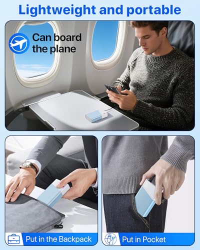 Portable Charger 20000mAh, 22.5W PD 3.0+QC 4.0 Super Fast Charging Power Bank, Cooler Aerospace Metal Case for iPhone 17 16 15 14, 13 Android iPad Samsung Google Tablet & More, Travel Essential - color: Blue