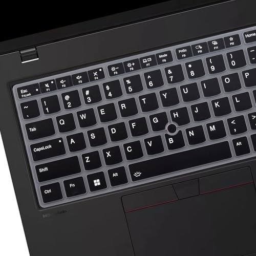 Keyboard Cover for 2026 2025 2024 Lenovo Thinkpad L14 P14s Gen7/Gen 6/Gen 5 14", Thinkpad T14 T14s Gen 6/5 14", Thinkpad E14 Gen 7 14", US Layout (Not Fit T14 T14s L14 P14s Gen 4/3/2/1, E14 Gen 6/5/4) - color: Black