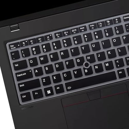 Keyboard Cover for 2026 2025 2024 Lenovo Thinkpad L14 P14s Gen7/Gen 6/Gen 5 14", Thinkpad T14 T14s Gen 6/5 14", Thinkpad E14 Gen 7 14", US Layout (Not Fit T14 T14s L14 P14s Gen 4/3/2/1, E14 Gen 6/5/4) - color: Black