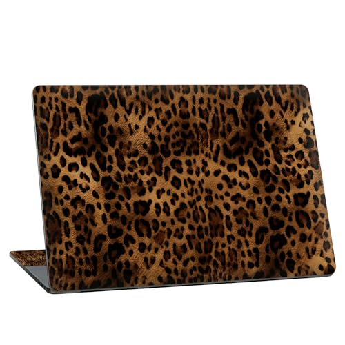 Universal Laptop Skin Sticker with 2 Wrist Pad Skins, Waterproof Scratch Resistant Vinyl Laptop Cover Decal, Cut to Fit for 11–15.6 Inch MacBook HP Dell Lenovo, Leopards B - color: Leopards