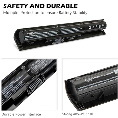 756743-001 VI04 V104 Laptop Battery for HP Pavilion 15-P 17-F Series 15-p011na 15-p165sa 15-p214dx 15-p003ax 17-f115dx 17-f215dx Fit 756744-001 756478-421 HSTNN-DB6K TPN-Q140 [14.8V 2600mAh 4Cell]