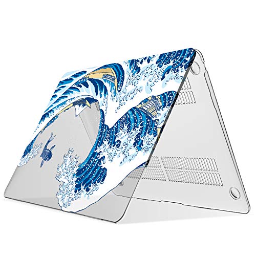 IBENZER Compatible with New MacBook Air 13 inch case 2022 2021 2020 M1 A2337 A2179 A1932, Hard Shell Case&Keyboard Cover&Screen Film for Mac Air 13 with Touch ID (2018-2022), Fuji, AT13FUJI+2 - color: FUJI