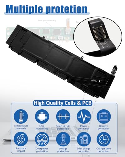 97Wh XG4K6 Battery Replacement for Dell XPS 17 9700 9710 9720 9730 Precision 5750 5760 5770 Series P92F P92F001 P92F002 P92F003 01RR3 001RR3 F8CPG 0F8CPG 0YY3V - size: 12.9*3.54*0.39 inch XG4K6