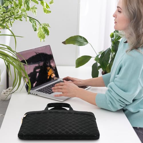 Laptop Sleeve Case Bag 15.6 Inch Polyester Lightweight with Handle Compatible with 16 inch MacBook Pro M1 M2 Pro/Max 15.6 inch Acer ASUS Dell HP Thinkpad Chromebook Gaming Laptop, Black - color: Black, size: 15.6"-16"