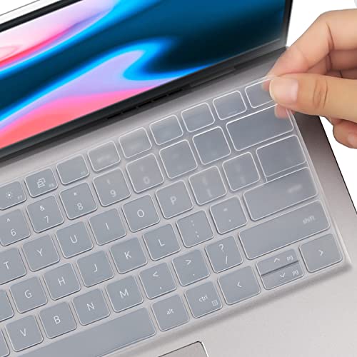 Keyboard Cover for Dell Inspiron 16/Inspiron 16 Plus 5630 5635 5620 5625 7635 7630 7620 16-inch Laptop, Inspiron 14 5430 5435 7430 7435 5420 5425 7420 7425 7415 14 inch Laptop Keyboard Skin (Clear) - color: Clear