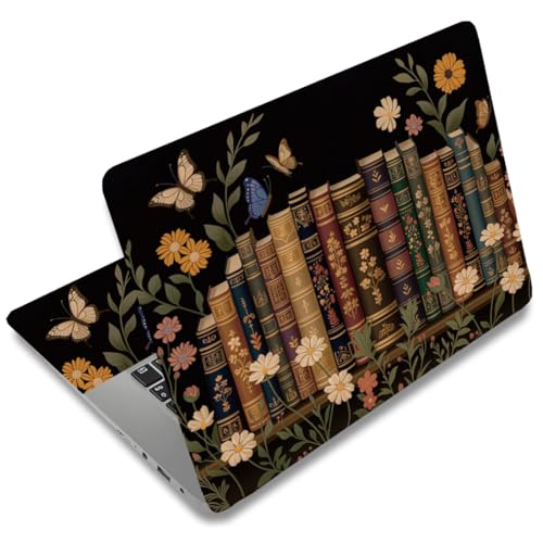 SUPERDANT Laptop Skin Sticker Vintage Book Laptop Decals Personalized Universal Notebook Computer Wrap Vinyl Skin Stickers Cover Art Decal Removable 12-15.6 Inch Waterproof Scratch-Resistant Gifts - style: Vintage Books