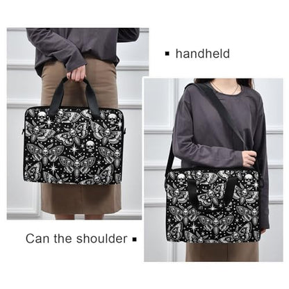 MNSRUU Laptop Bag for 15.6 inch Black Gothic Bats - color: Skull I8854