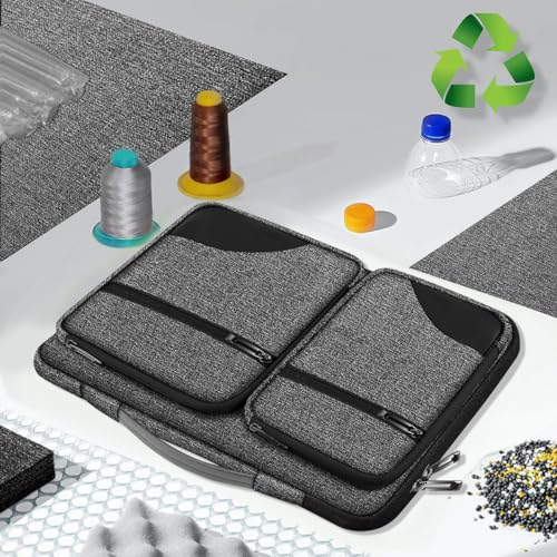 360 Protective Laptop Case 15" 15.6" 16" Sleeve, Water-Resistant Handbag with Straps Compatible with 16" MacBook Neo, MacBook Pro Air 16"/15", XPS 16" and Most 15" 15.6" 16" Notebooks,G01BK02 - color: G01bk02, size: 15"-16"