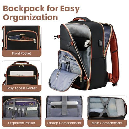 YAMTION Luggage Sets 6 Piece,Hardside 20In Suitcase with Spinner Wheels,TSA Lock,Carry On Suitcase Travel Essentials for Personal Items - color: Black