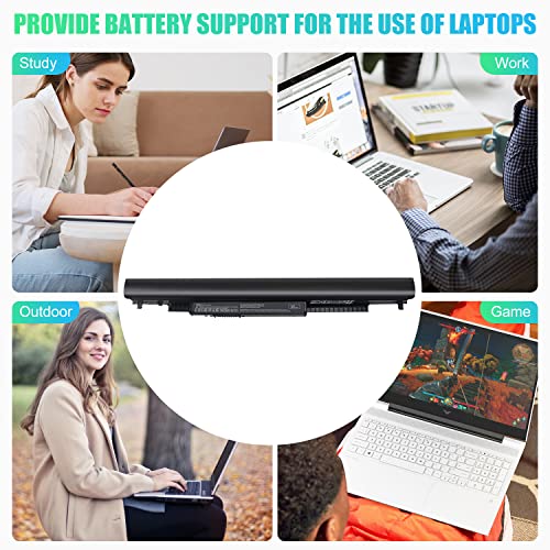 SML Laptop/Notebook Battery Replacement for HP 776622-001 728460-001 TPN-Q130 752237-001 TPN-Q132 LA04 TPN-Q129 LA04DF HSTNN-DB5M HSTNN-YB5M F3B96AA HSTNN-UB5M - Black - High Performance New