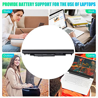 SML Laptop/Notebook Battery Replacement for HP 776622-001 728460-001 TPN-Q130 752237-001 TPN-Q132 LA04 TPN-Q129 LA04DF HSTNN-DB5M HSTNN-YB5M F3B96AA HSTNN-UB5M - Black - High Performance New