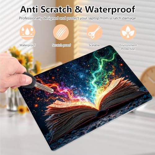 Laptop Skin Sticker Decal 15.6 Inch,12 13 13.3 14 15 15.6 in Laptop Netbook Skins for Notebook,Art Decal Removable Waterproof Scratch Resistant,Universal Vinyl Cover,Book Colorful - color: Book Colorful
