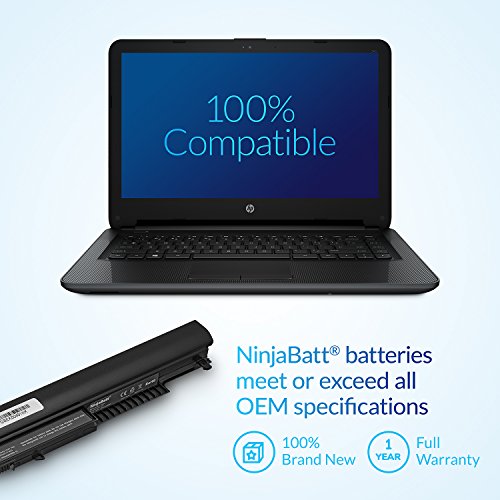 NinjaBatt 807956-001 HP Battery for HS04 HS03 807957-001 807611-421 HSTNN-LB6U Notebook 15-AY039WM TPN-I119 G4/G5 240 245 246 250 256 - High Performance - size: HP HS04 HS03