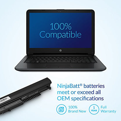 NinjaBatt 807956-001 HP Battery for HS04 HS03 807957-001 807611-421 HSTNN-LB6U Notebook 15-AY039WM TPN-I119 G4/G5 240 245 246 250 256 - High Performance - size: HP HS04 HS03