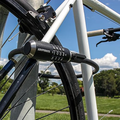 Kryptonite KryptoFlex Bike Lock Cable, 2FT/6FT/10FT Long 12mm Thick Heavy Duty Braided Steel Cable Anti-Theft Security Lock for Outdoor Equipment, Combination/Key Bike Lock - size: 12mm x 61cm, style: 2' Combo