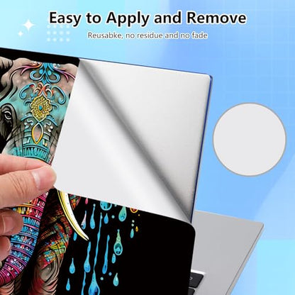 Universal Laptop Skin Sticker Decal for 11.6”12" 13" 13.3" 14" 15" 15.4" 15.6" Reusable Waterproof Scratch-Scratch Resistant Protective Vinyl Laptop Notebook Skin Stickers - Elephant - color: Elephant