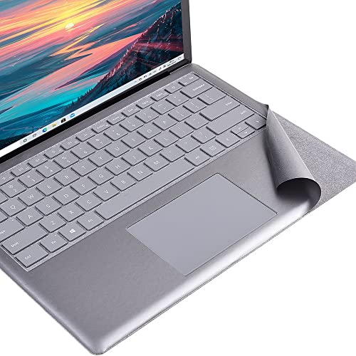 Full Size Keyboard Palm Rest Protector for Microsoft Surface Laptop/Laptop 2 Palm Pads/Wrist Rest, Renovation Cover Decal 13.5 Inch (Opaque Grey) - color: Opaque Grey for Laptop 1/2