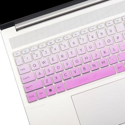 Keyboard Cover for New HP 15.6 Laptop 15-fc 15-fd Series 15z-fc000 15t-fd000/fd100 15-fd0023dx 15-fd0005dx 15-fd0883nr 15-fd0083wm 15-fd0127dx 15-fd0182wm 15-fd0123dx 15-fd1055cl 15-fd0081wm fd0099nr - color: OmbrePurple