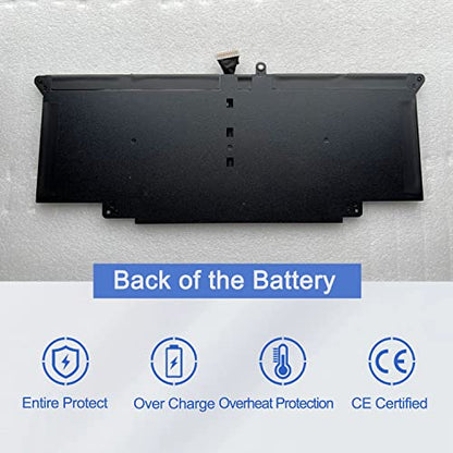 JOTACT JHT2H 52Wh Laptop Battery Compatible with Dell Latitude 7310 7410 Series Notebook P34S P34S001 4V5X2 Y7HR3 35J09 HRGYV WY9MP XMV7T 009YYF 7CXN6 T3JWC XMT81 0YJ9RP XMV7T K36KR X825P YY3GJ 7.6V - size: 10.44*4.01*0.16inch JHT2H