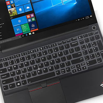Keyboard Cover for 15.6" Lenovo ThinkPad E15 Gen 4/3/2, ThinkPad L15 Gen 2/1, ThinkPad T15 T15p T15g P15 P15s P15v Gen 3/2/1, ThinkPad E580 E590 E595 L580 L590 P52 P53 P72 P73 T570 T575 T580 T590 -BK - color: Black