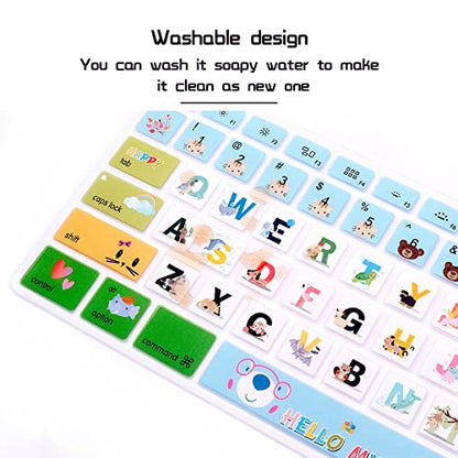 HRH Cartoon Animal World Silicone Keyboard Cover Keypad Skin for Magic Keyboard with Numeric Keypad A1843 MQ052LL/A Released in 2017/2018 (US Layout) - color: Z-Cartoon animal world
