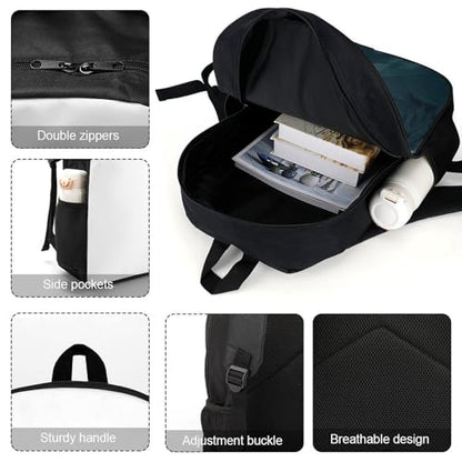 17 Inch Aurora And Cloud Laptop Backpack for Men Women Waterproof Lightweight Travel Backpack Commuter Bag Large Capacity Casual Daypack for Business Trip & Outdoor