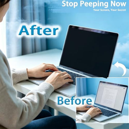 15.6 Inch 16:9 Laptop Privacy Screen Filter - 26° privacy screen | 26° privacy screen, Computer Monitor Privacy Shield and Anti-Glare Protector