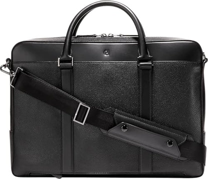 Cole Haan Men's Triboro Leather Briefcase - color: Black