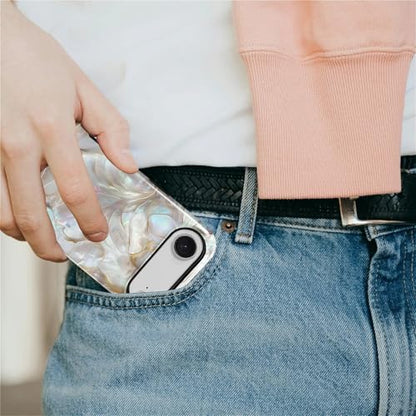 CARLOCA Case for iPhone 17 Air,White Gold Abalone Shell Design Hybrid Dual Protection Soft TPU Hard PC Shockproof Anti Scratch Men & Women Stylish Protective Phone Case - color: White Gold Abalone Shell, size: iPhone 17 Air