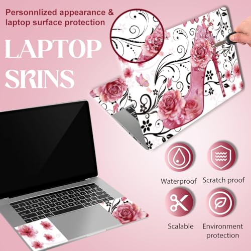 SUPERDANT Laptop Skin Sticker Decals Universal Notebook Vinyl Skin Cover - style: Pink High Heels