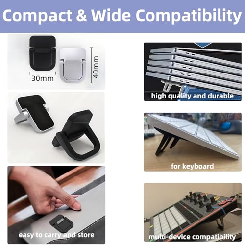 Portable Laptop Stand Zinc Alloy Anti-Slip Keyboard Riser Suitable for 10-17 Inches Laptops, Silver - color: Silver