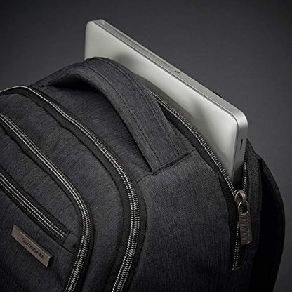Samsonite Modern Utility Double Shot Laptop Backpack, Charcoal Heather, One Size