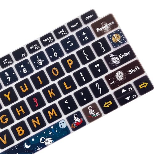 Silicone Keyboard Cover Skin for Dell Latitude 3000 3340 13.3"(2023)/ 5320 5330 5340 5350 13.3"/ 7320 7330 7340 7350,Space Man - color: Space Man