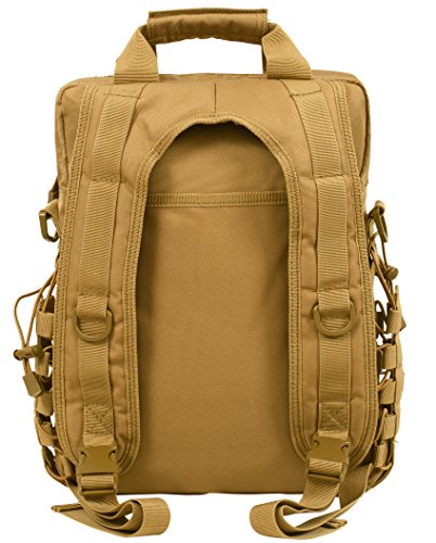 Seibertron Pro-Multifunction Shoulder Messenger Bag Fit for 14.1" or 17.3" Laptop - color: Khaki Max Suitable 15.6"laptop