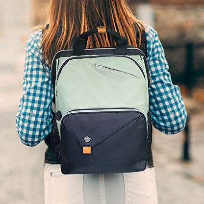 Hap Tim Laptop Backpack, Travel Carry on Backpack for Women, Nurse Teacher Work Backpack (7651-GB) - color: Green Black