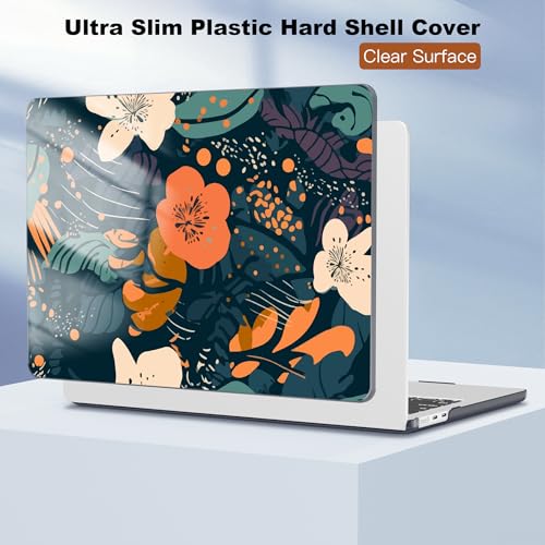 CISSOOK Compatible with MacBook Air 13 inch Case A3449 A3240 A3113 A2681 | 2026 2025 2024 2023 2022, 5in1 Set Hard Shell Case Keyboard Cover for MacBook Air 13 inch M2 M3 M4 M5, Little Flower - color: Air13.6inch-Little Flower