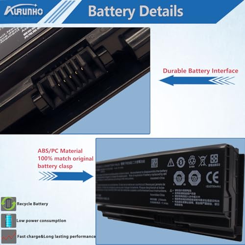 NH50BAT-4 Laptop Battery Replacement for Gigabyte G5 KC KD GD MD Gigabyte G7 KC GD MD Clevo Hasee G7T-CU7NS G7M-CT7NK G8-CT7NK G9-CT7PK Series 14.6V 41Wh