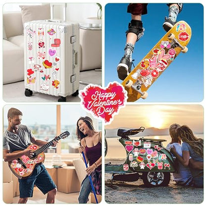 XZENTIRA, 103 Pcs Valentines Day Stickers, Love Stickers, Waterproof Vinyl for Water Bottle, Laptop, Gifts, Skateboard, Valentine's Day Wall, Window Decorations, Party Decorations - style: Valentine's Day