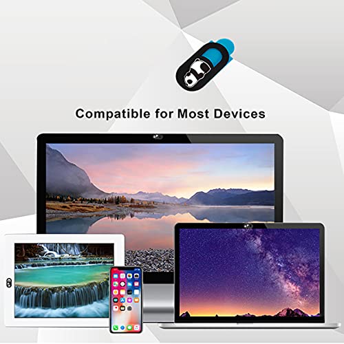 SIREG Webcam Cover Slide Ultra Thin - Cute Panda Web Camera Cover fits Laptop,Tablet,Computer, Smartphone, Protect Your Privacy and Security,Strong Adhesive