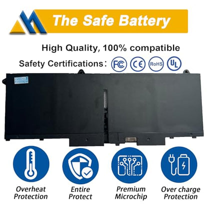 58Wh 4-Cell Laptop Battery 07KRV 15.2V 3625mAh Replacement for Dell Latitude 5530 3570 5430 Precision P104F P137GCompatible with M69D0 H4PVC Y86WG 078FWY 4FVJG O7KRV - size: 9.06*3.15*0.30 inch 07KRV
