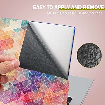 Laptop Notebook Skin Sticker Cover Decal Fits 12 13 13.3 14 15 15.4 15.6 inch Laptop Protector Notebook PC | Easy to Apply, Remove and Change Styles (Colorful Grid) - color: Colorful Grid